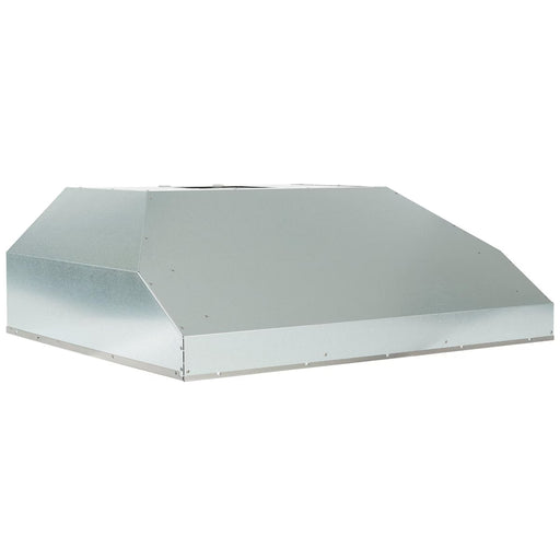 Stono Outdoor Living The Coyote 36" Outdoor Insert (C1LINER36) by Coyote is a large, rectangular metal ventilation hood with a sloped top and circular opening, perfect for industrial, commercial, or outdoor kitchen use.