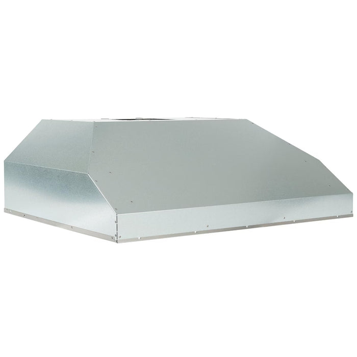 Stono Outdoor Living The Coyote 36" Outdoor Insert (C1LINER36) by Coyote is a large, rectangular metal ventilation hood with a sloped top and circular opening, perfect for industrial, commercial, or outdoor kitchen use.