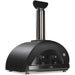 Stono Outdoor Living The Coyote 40" Duomo Wood Fired Outdoor Oven (Matte Black - C1PZ40WMB) by Coyote features a ceramic dome, curved top, tall stainless steel chimney, built-in thermometer, and dual front doors for modern outdoor cooking.