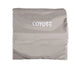 Stono Outdoor Living The Coyote Cover for 36" Built-In Pellet Grill, Gray (model CCVR36P-BIG), is a weather-resistant gray outdoor cover with the COYOTE logo in white, perfect for protecting your grill. Shown on a white background.