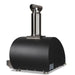 Stono Outdoor Living The Coyote 30" Hybrid Multi-Fuel Outdoor Oven in Matte Black (C1PZ30HMBLP) features a modern dome design with tall stainless steel chimney, perfect for wood-fired flavor in any outdoor kitchen.