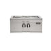 Stono Outdoor Living The Coyote 24" Power Burner in Natural Gas (C3PBNG), made of stainless steel with two control knobs, is ideal for outdoor kitchens or grills and is shown on a white background.