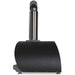 Stono Outdoor Living The Coyote 40" Duomo Wood Fired Outdoor Oven, Matte Black (C1PZ40WMB), features a ceramic dome, shiny silver chimney, and flat base. Shown against a plain white background.