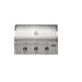 Stono Outdoor Living The Coyote 34" C-Series Grill (C3C34NG) is a stainless steel, 3-burner natural gas grill with a closed lid, three control knobs, and a built-in temperature gauge, featuring the Coyote brand name on the front panel against a white background.