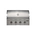 Stono Outdoor Living The Coyote 36" CL-Series Grill (C3CL36NG) features 4 burners, a built-in lid thermometer, four control knobs, and durable 304 stainless steel—perfect for outdoor cooking.