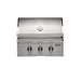 Stono Outdoor Living The Coyote 30" SL-Series Grill (C3SL30NG) is a stainless steel natural gas grill with LED lights, ceramic burners, grilling safety features, a temperature gauge on the lid, and the Coyote logo—perfect for outdoor kitchens.