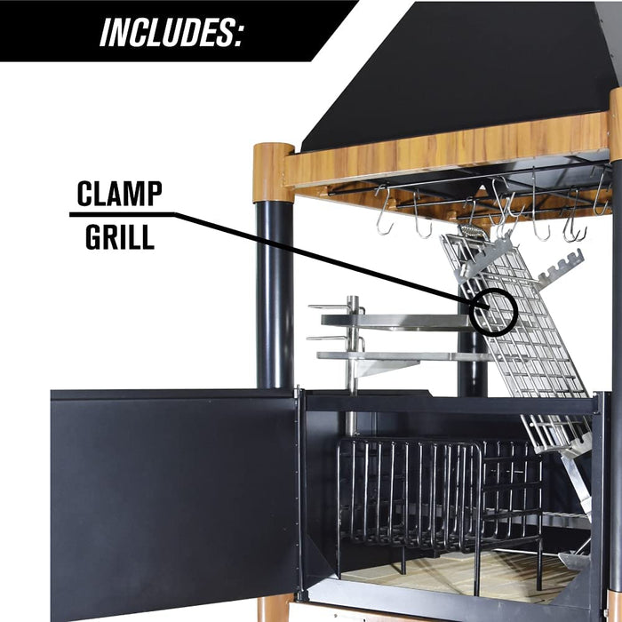 Tagwood BBQ Beast Argentine Wood Fire & Charcoal Grill - BBQ02SI - Stono Outdoor Living Co