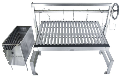 Tagwood BBQ Insert Style Argentine Santa Maria Wood Fire & Charcoal Grill - BBQ09SS - Stono Outdoor Living Co
