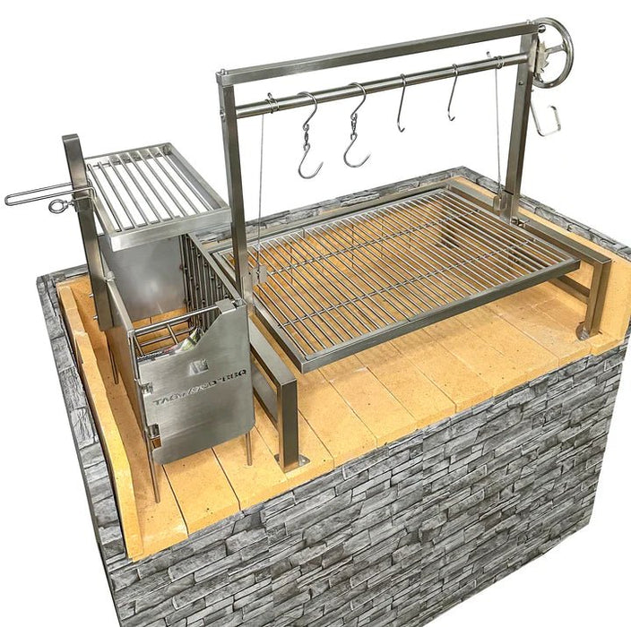 Tagwood BBQ Insert Style Argentine Santa Maria Wood Fire & Charcoal Grill - BBQ09SS - Stono Outdoor Living Co