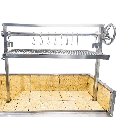 Tagwood BBQ Ultimate Series Argentine Santa Maria Wood Fire & Charcoal Freestanding Grill - 714 sq. in. of total grilling area - BBQ03SS - Stono Outdoor Living Co