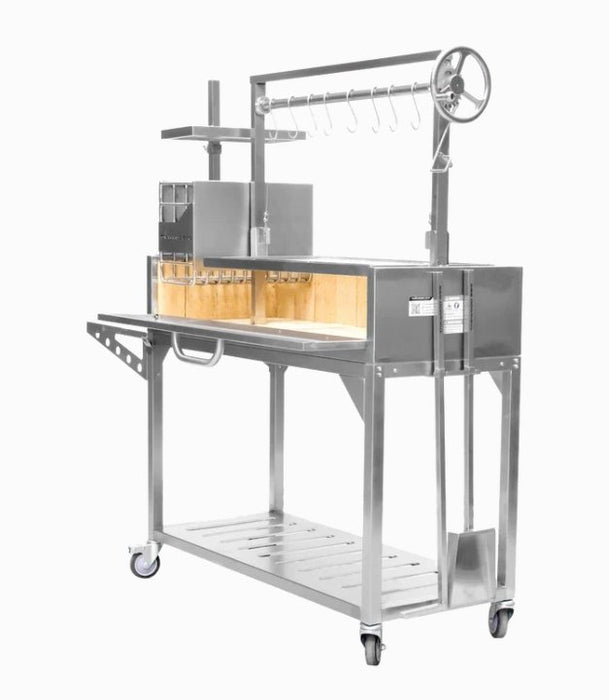 Tagwood BBQ Ultimate Series Argentine Santa Maria Wood Fire & Charcoal Freestanding Grill - 714 sq. in. of total grilling area - BBQ03SS - Stono Outdoor Living Co