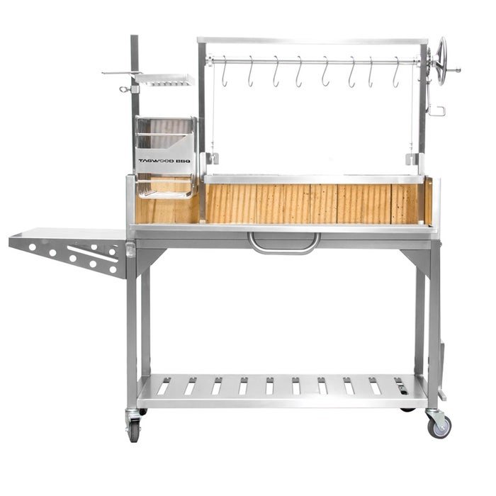 Tagwood BBQ Ultimate Series Argentine Santa Maria Wood Fire & Charcoal Freestanding Grill - 714 sq. in. of total grilling area - BBQ03SS - Stono Outdoor Living Co