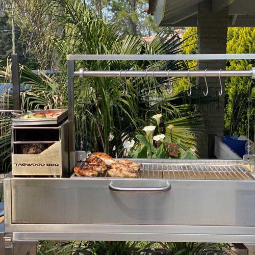 Tagwood BBQ Ultimate Series Argentine Santa Maria Wood Fire & Charcoal Freestanding Grill - 714 sq. in. of total grilling area - BBQ03SS - Stono Outdoor Living Co